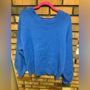 Princess Polly Vibrant Blue Crew Neck Sweater